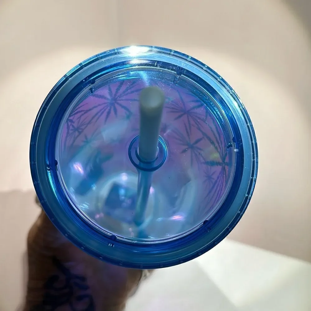 Starbucks 2023  Venti Tumbler Plastic Blue Snowflakes 24 oz